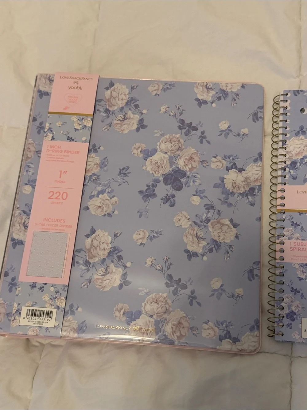 LoveShackFancy binder spiral